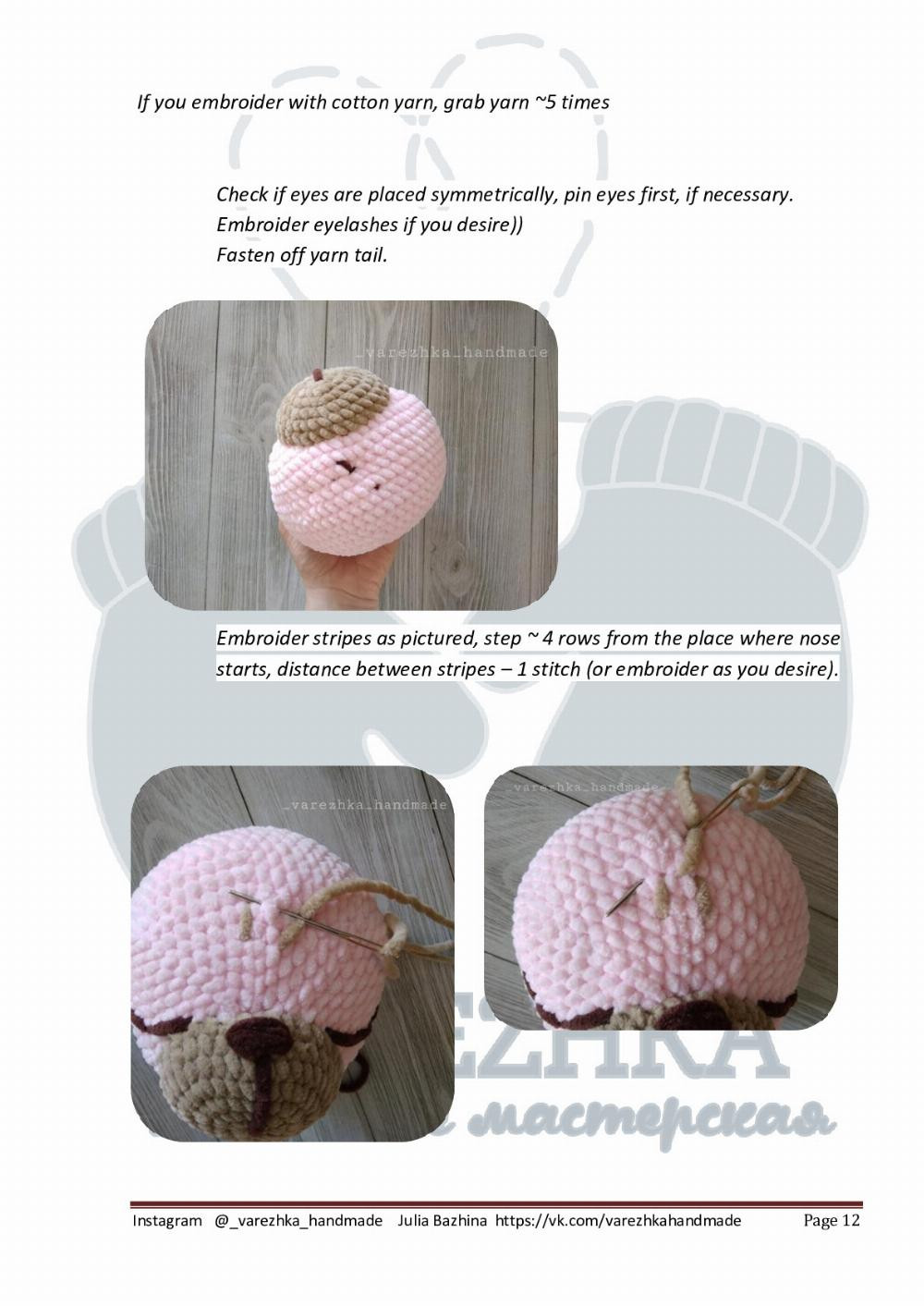 Lusha the Cat English Crochet Pattern