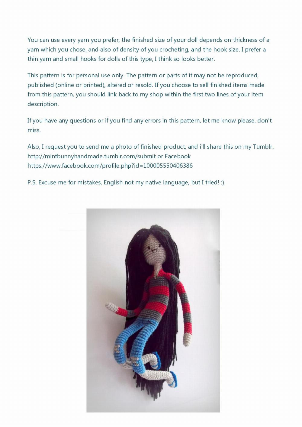 marceline the vampire queen crochet pattern