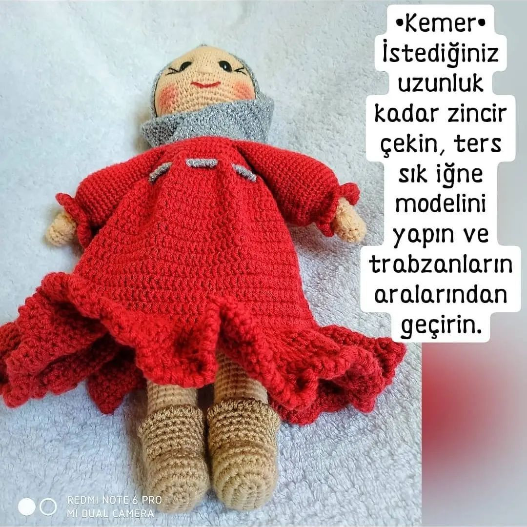 Merhabalar 🙋🏻‍♀️ 🌟Karşınızda ÜFTADE bebek❤️ 📍Kaydet yaparken beğenmeyi ve takip etmeyi unutmayın.📍 ❤️Keyifle örün❤️) 👇🏻PATTERN👇🏻