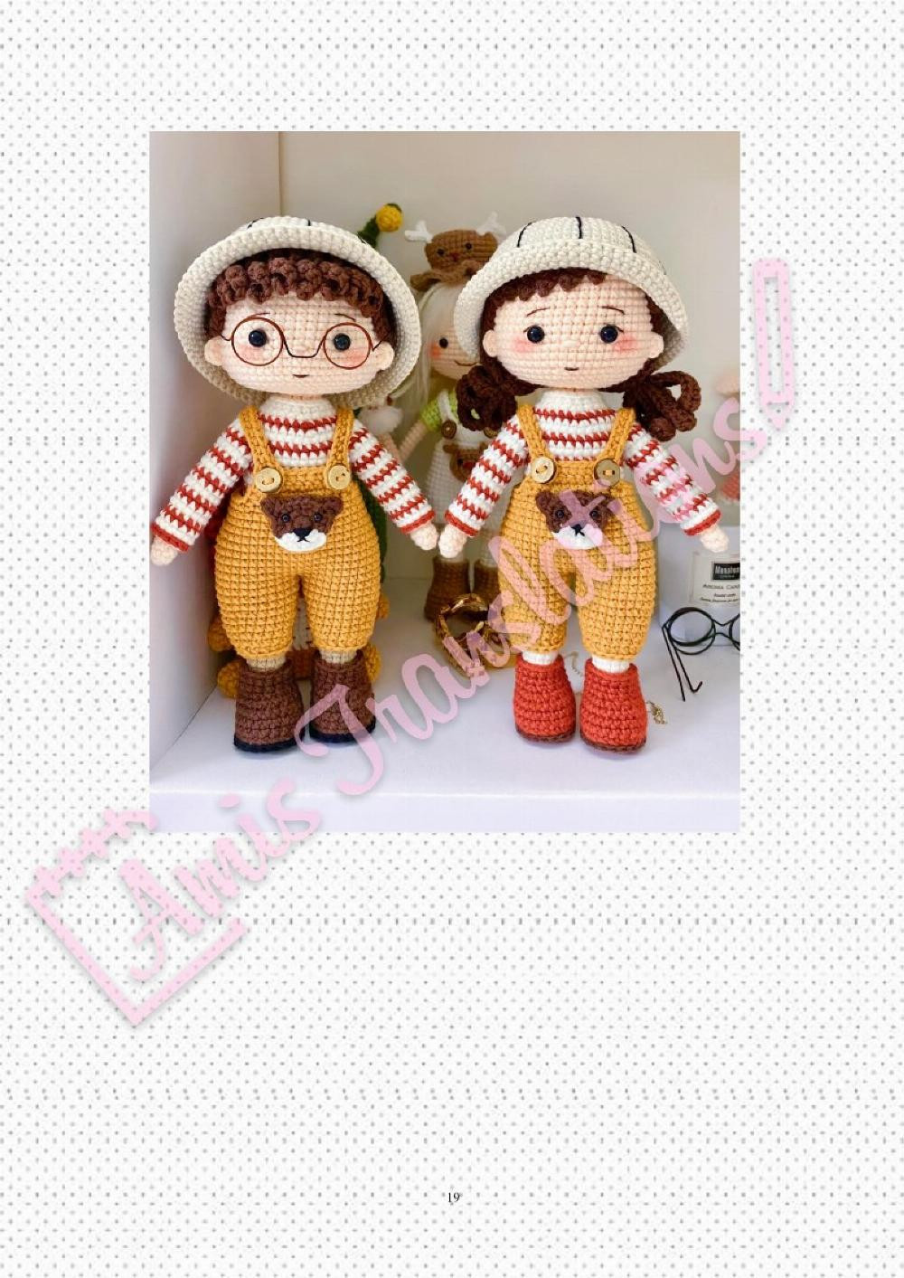 min & mina boy and girl doll crochet pattern