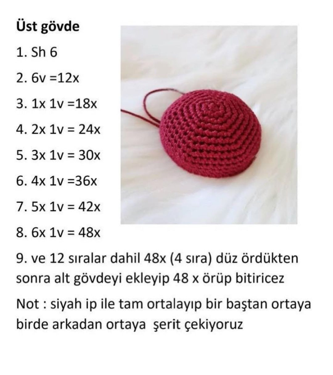 Mini minnak Uğur böceği anahtarlık yapmak istiyorsanız yazılı tarif için ekranı kaydırmanız yeterli 🐞