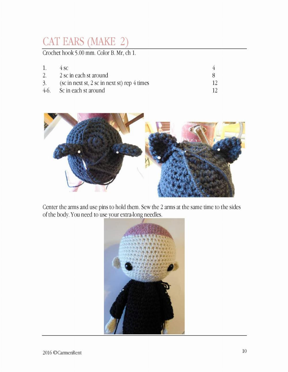 MIRIAM doll crochet pattern