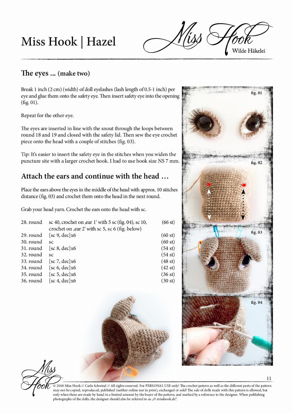 Miss Hook | Hazel ... crochet pattern for Hazel the horse. Hazel