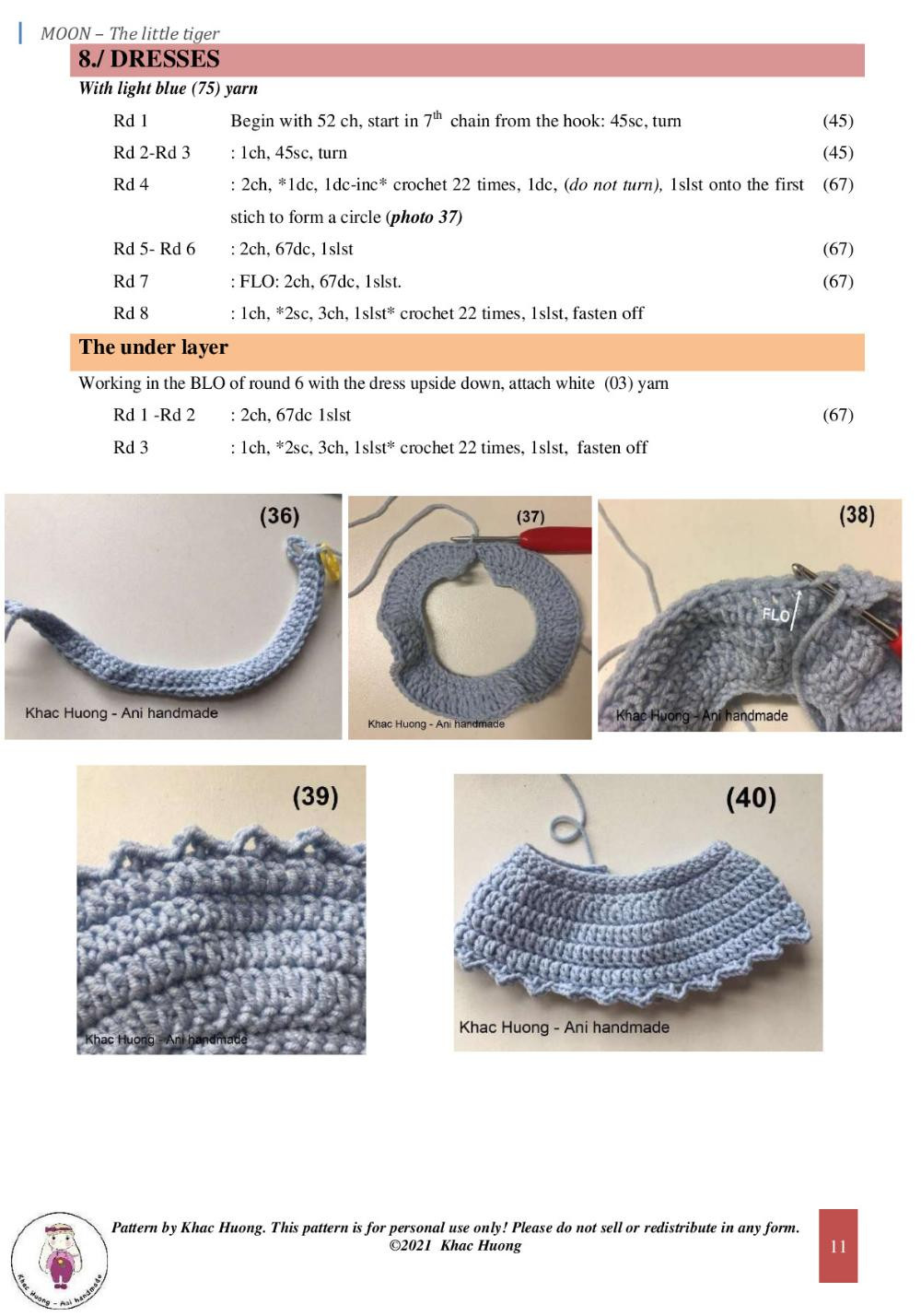 MOON – The little tiger crochet pattern