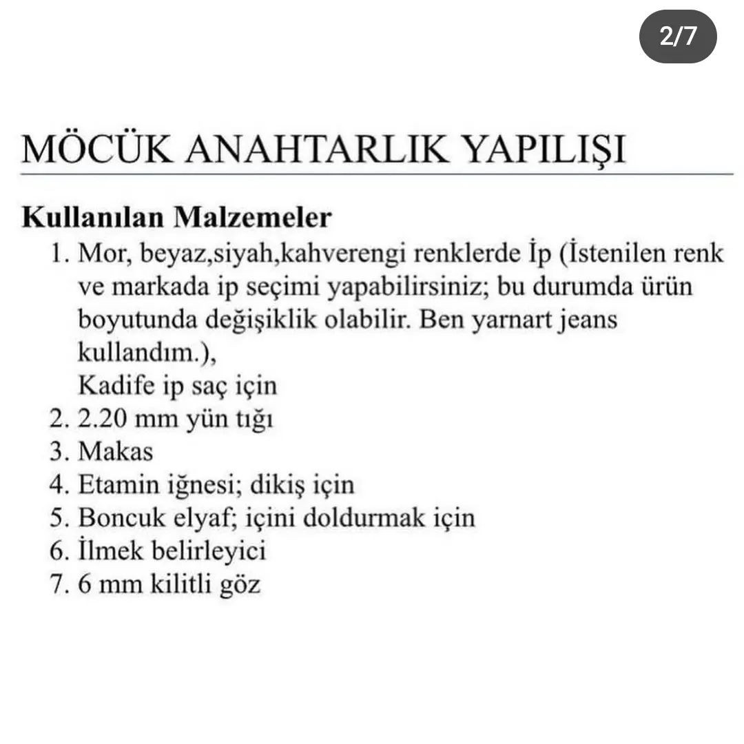 Mor burunlu inek tığ işi modeli.