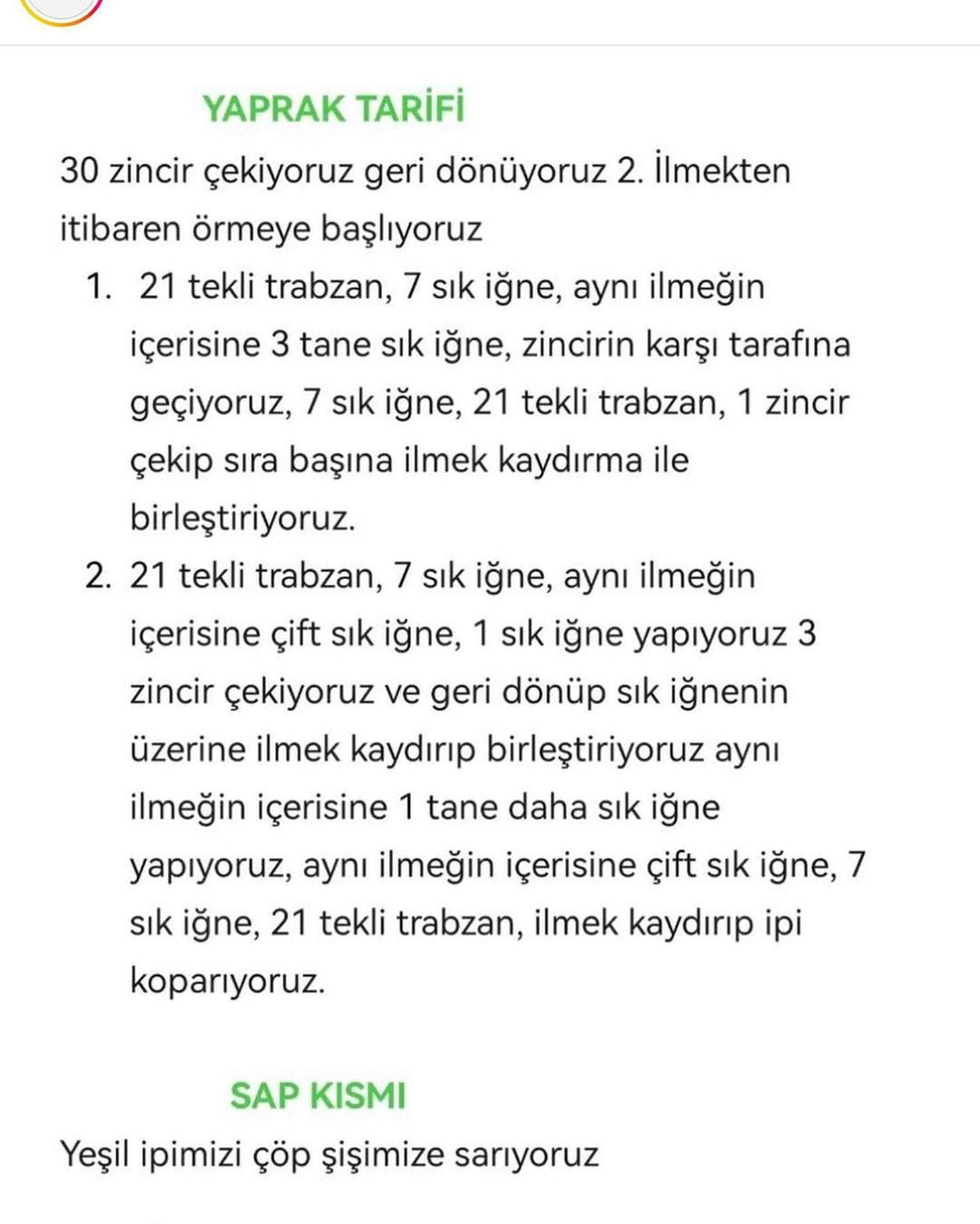 Mor lale tığ işi modeli