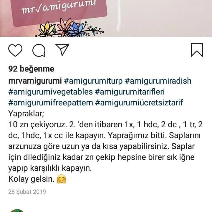 mor turp tığ işi modeli