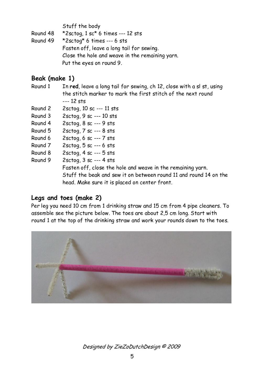 Nanna Stork crochet pattern