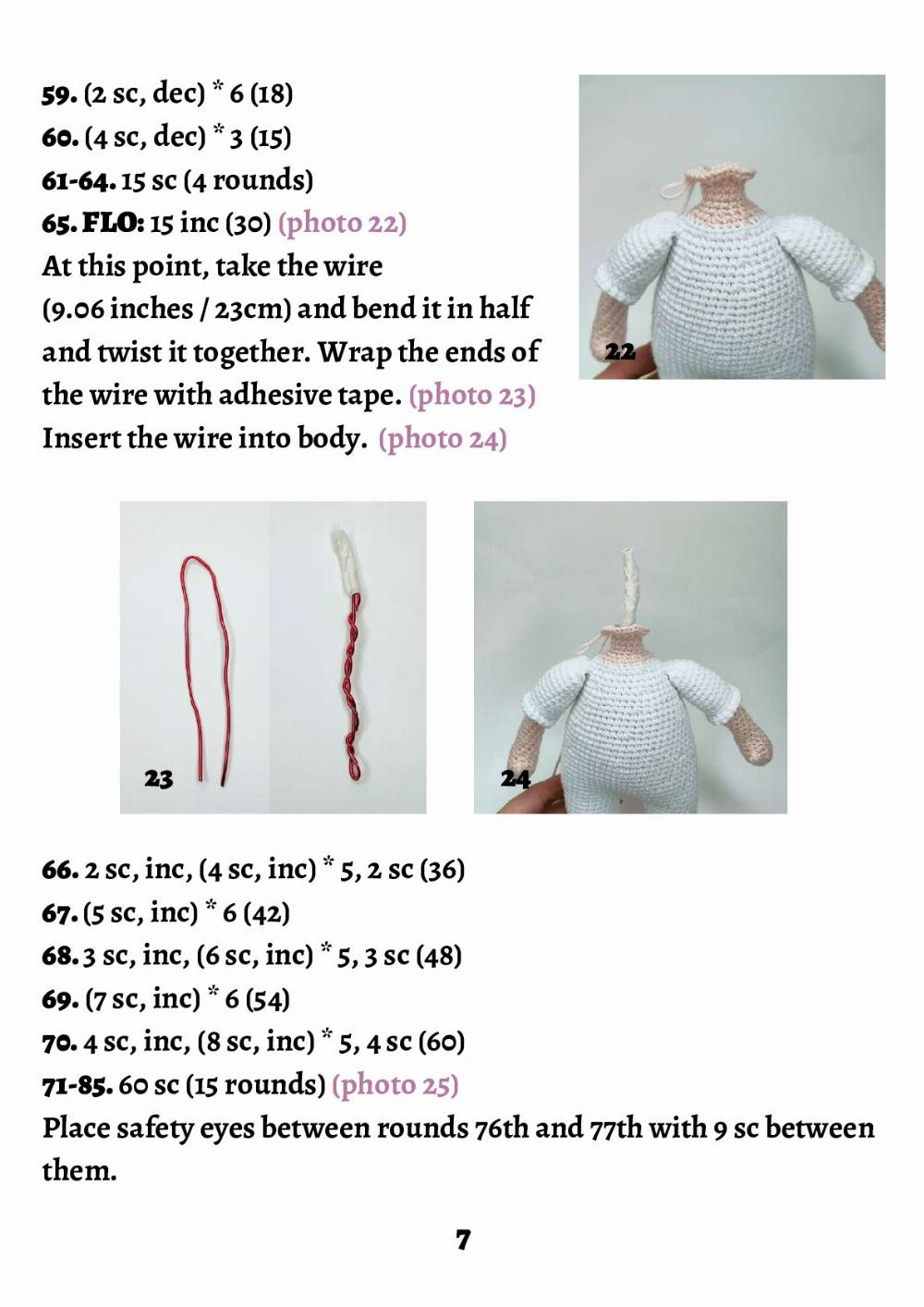 Nick's Unicorn Doll Crochet pattern