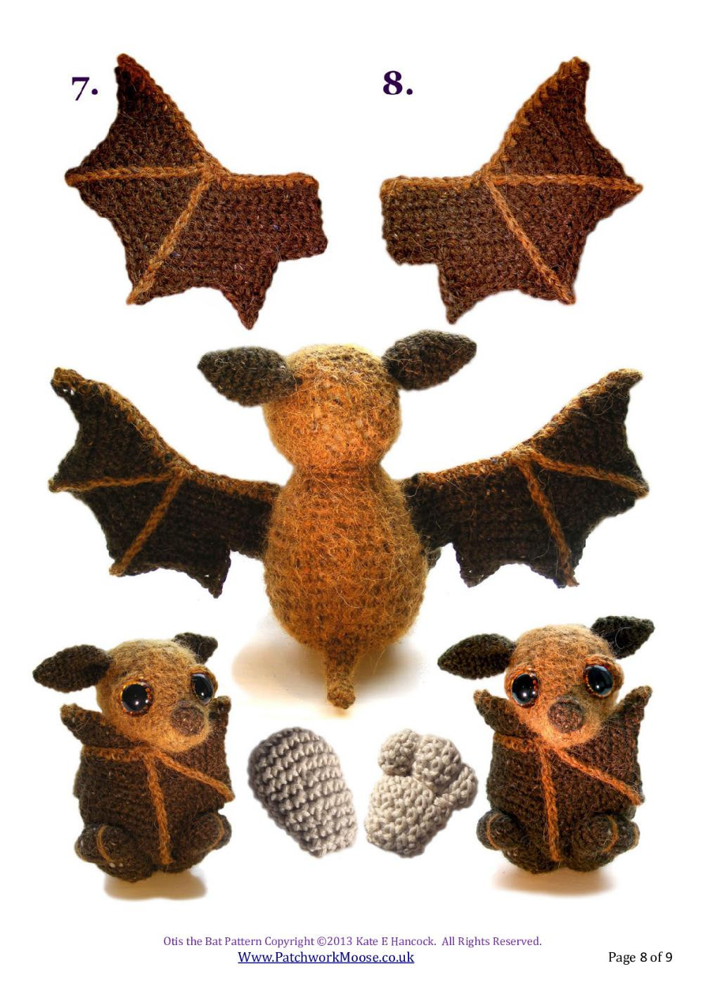 Otis the Bat crochet pattern