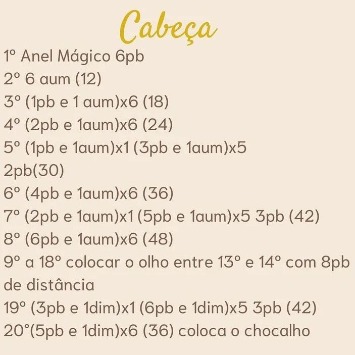 Padrão de crochê de chocalho de urso