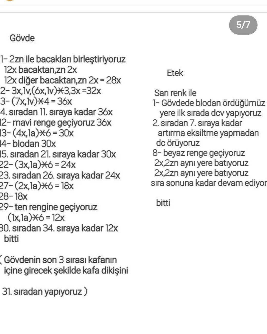 Pamuk Prenses bebek tığ işi modeli