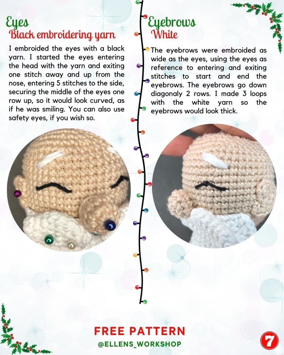 papa claus, mama claus free pattern