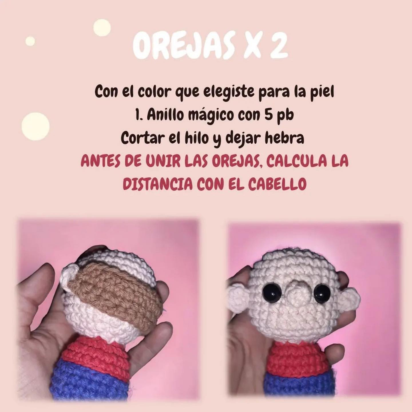 Patrón de crochet de muñeco Mario