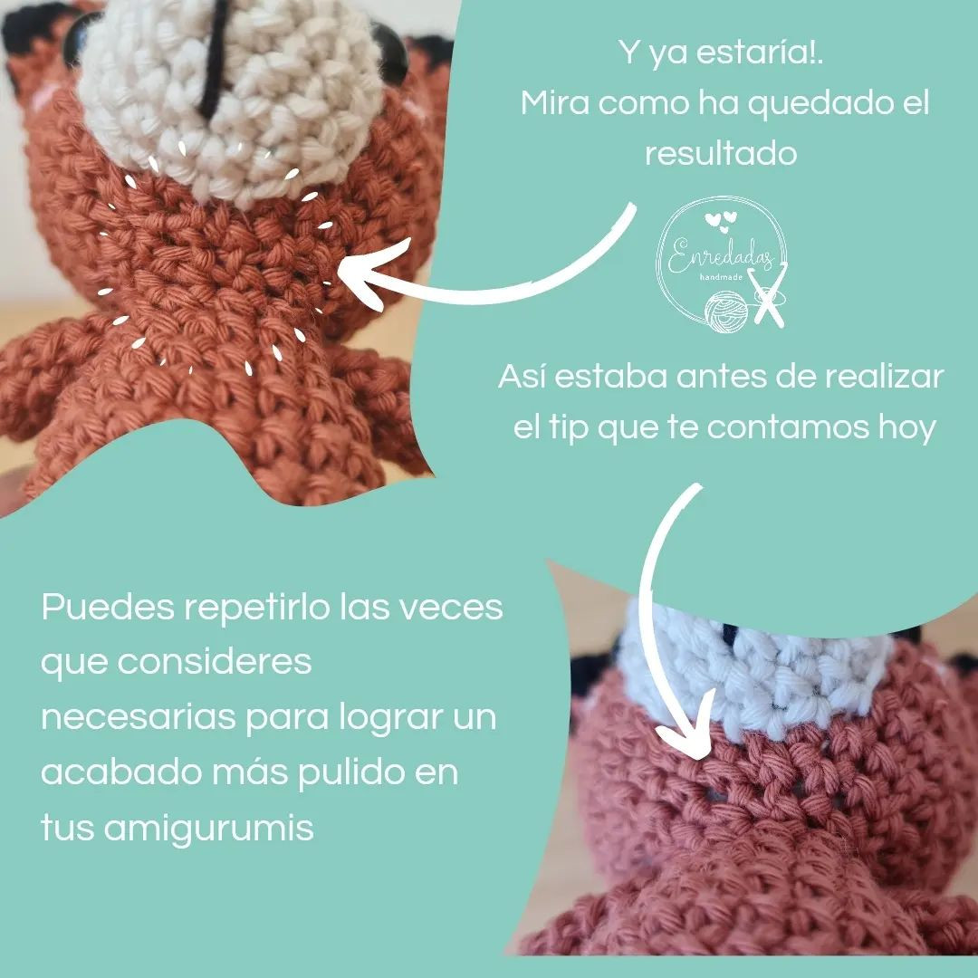 patrón de crochet de zorro con boca blanca