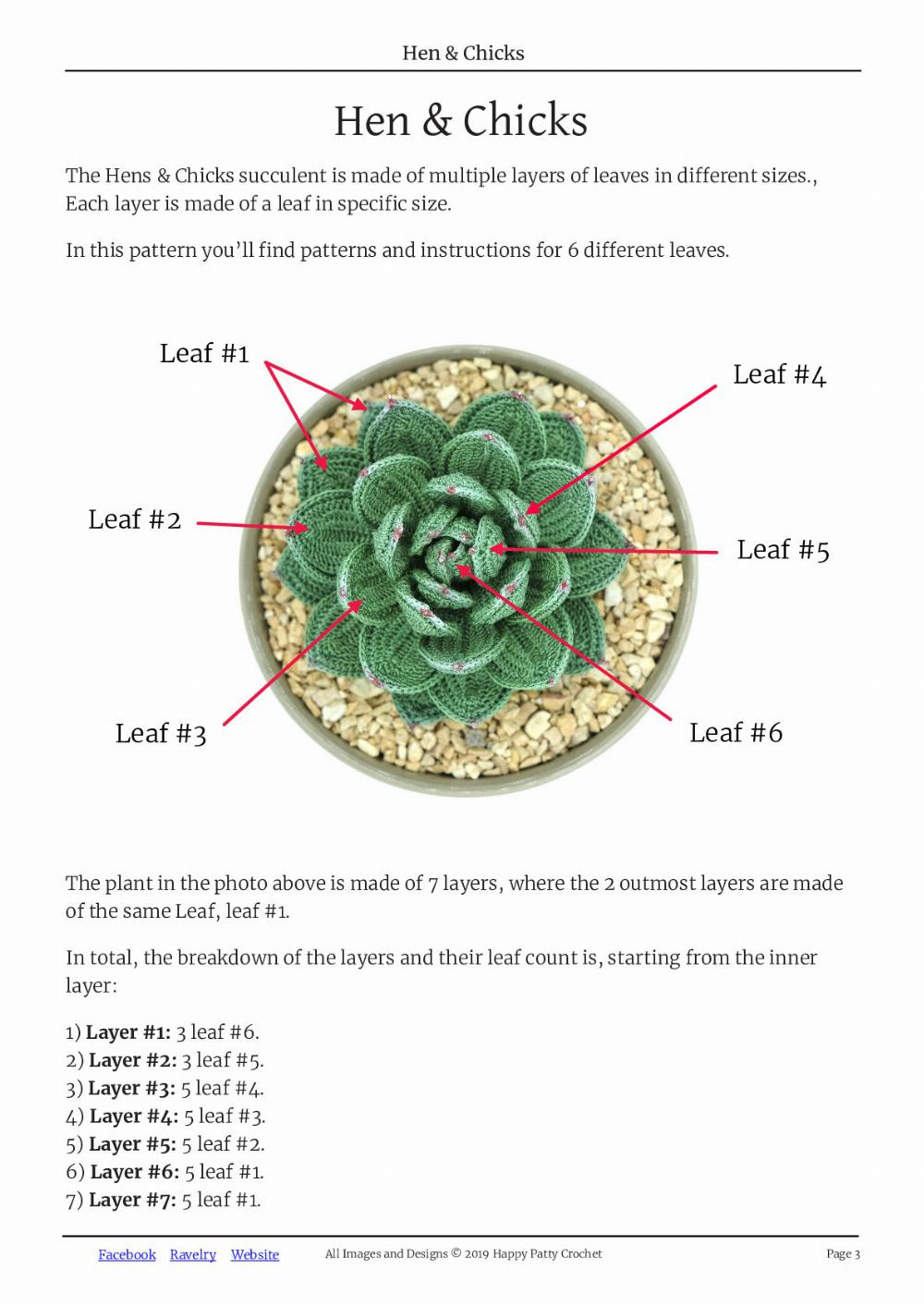 pattern and instructions hen and chicks