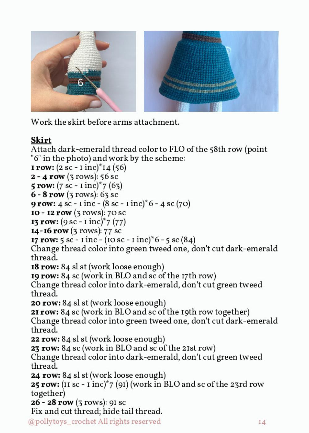 PATTERN CROCHET DOLL ANNE