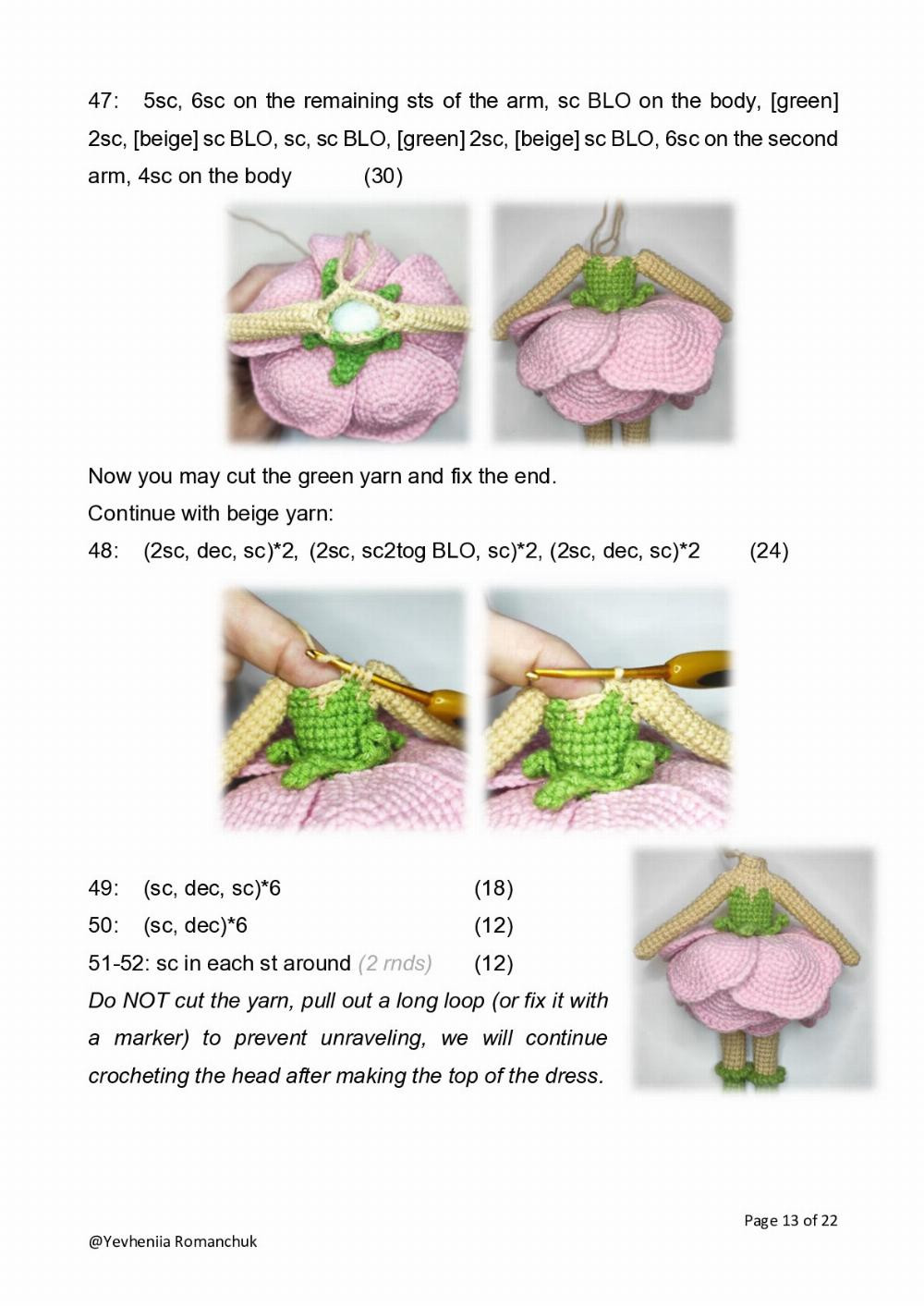 Peonia The Peony Girl Crochet pattern