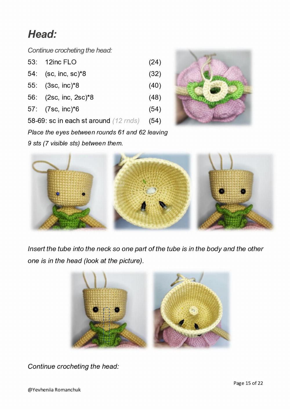 Peonia The Peony Girl Crochet pattern