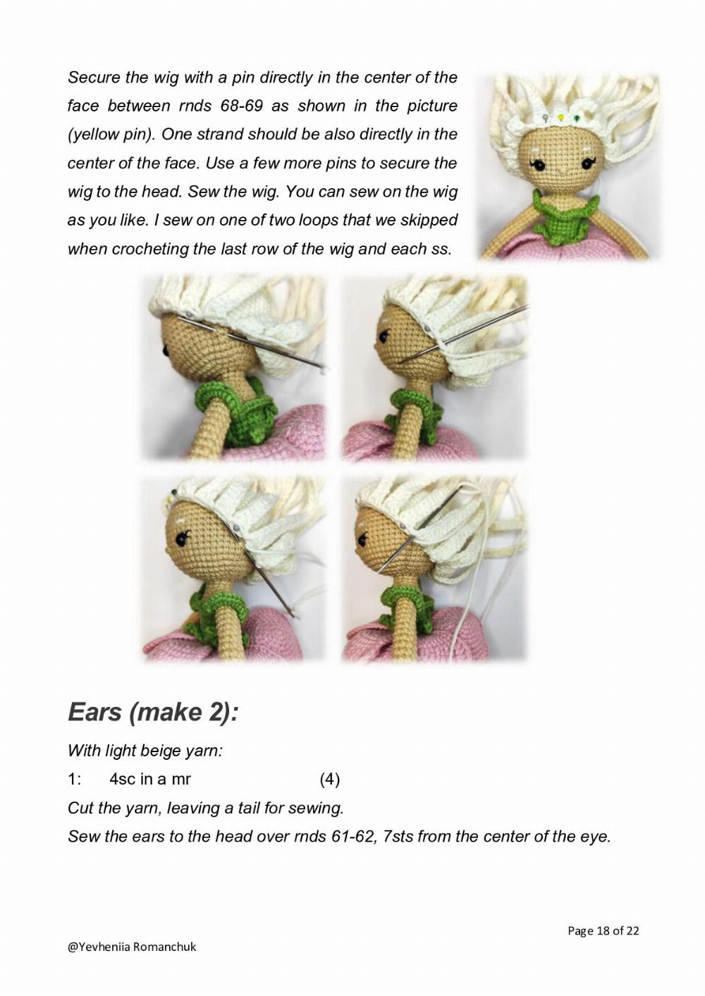 Peonia The Peony Girl Crochet pattern