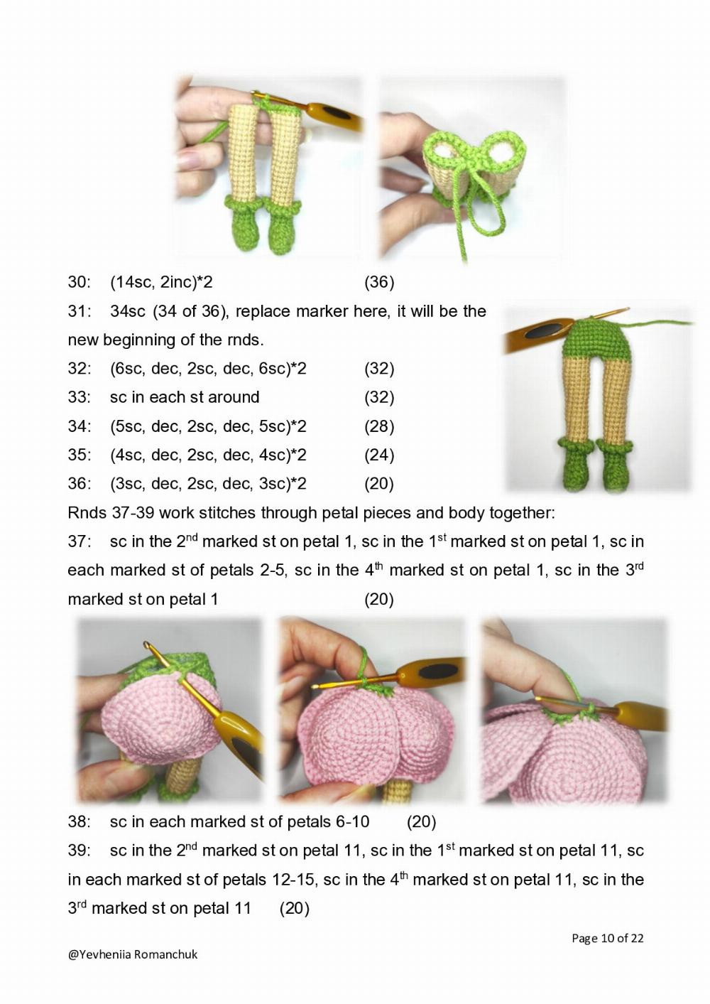 Peonia The Peony Girl Crochet pattern