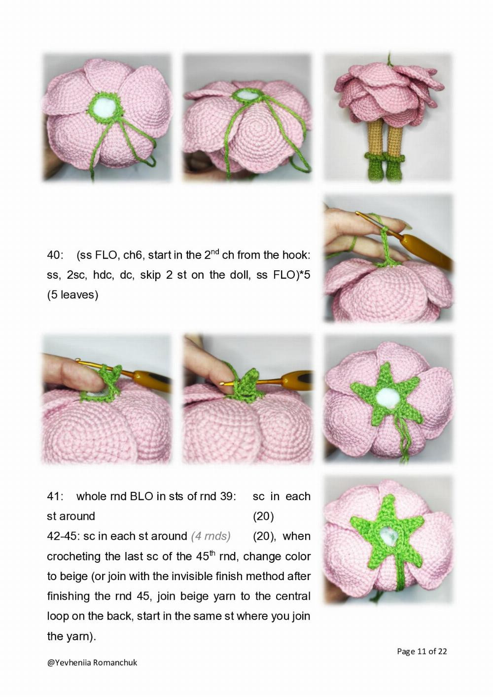 Peonia The Peony Girl Crochet pattern