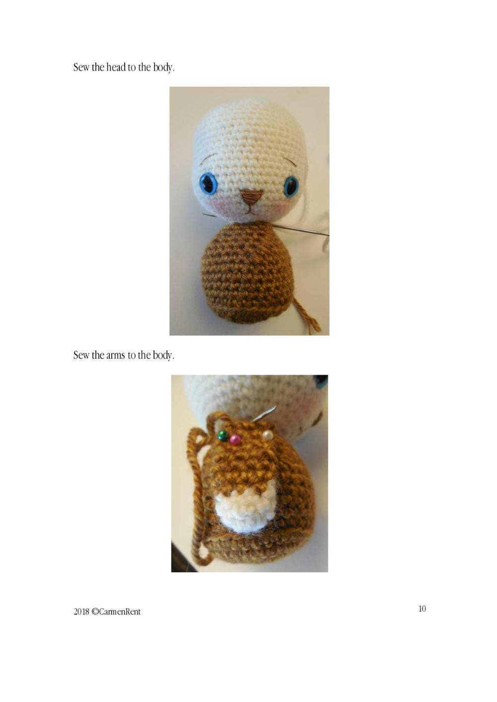 PI AND PO doll crochet pattern