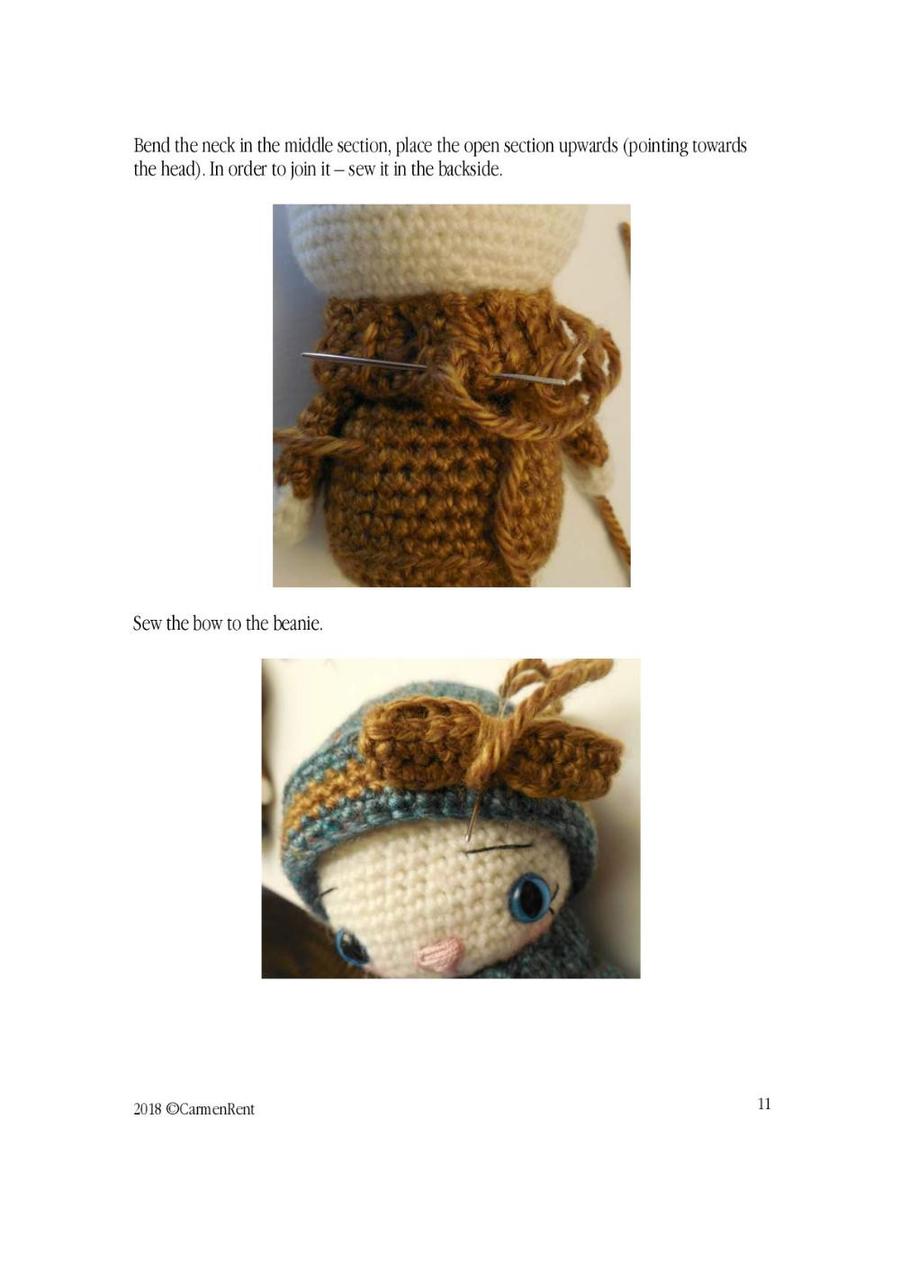 PI AND PO doll crochet pattern