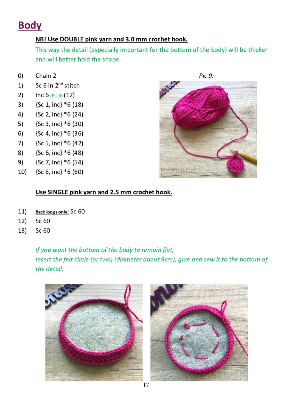 Pink Mosquito Crochet pattern