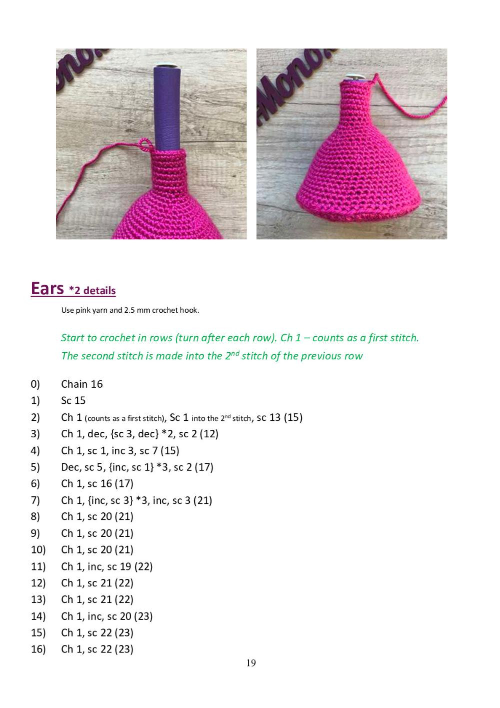 Pink Mosquito Crochet pattern