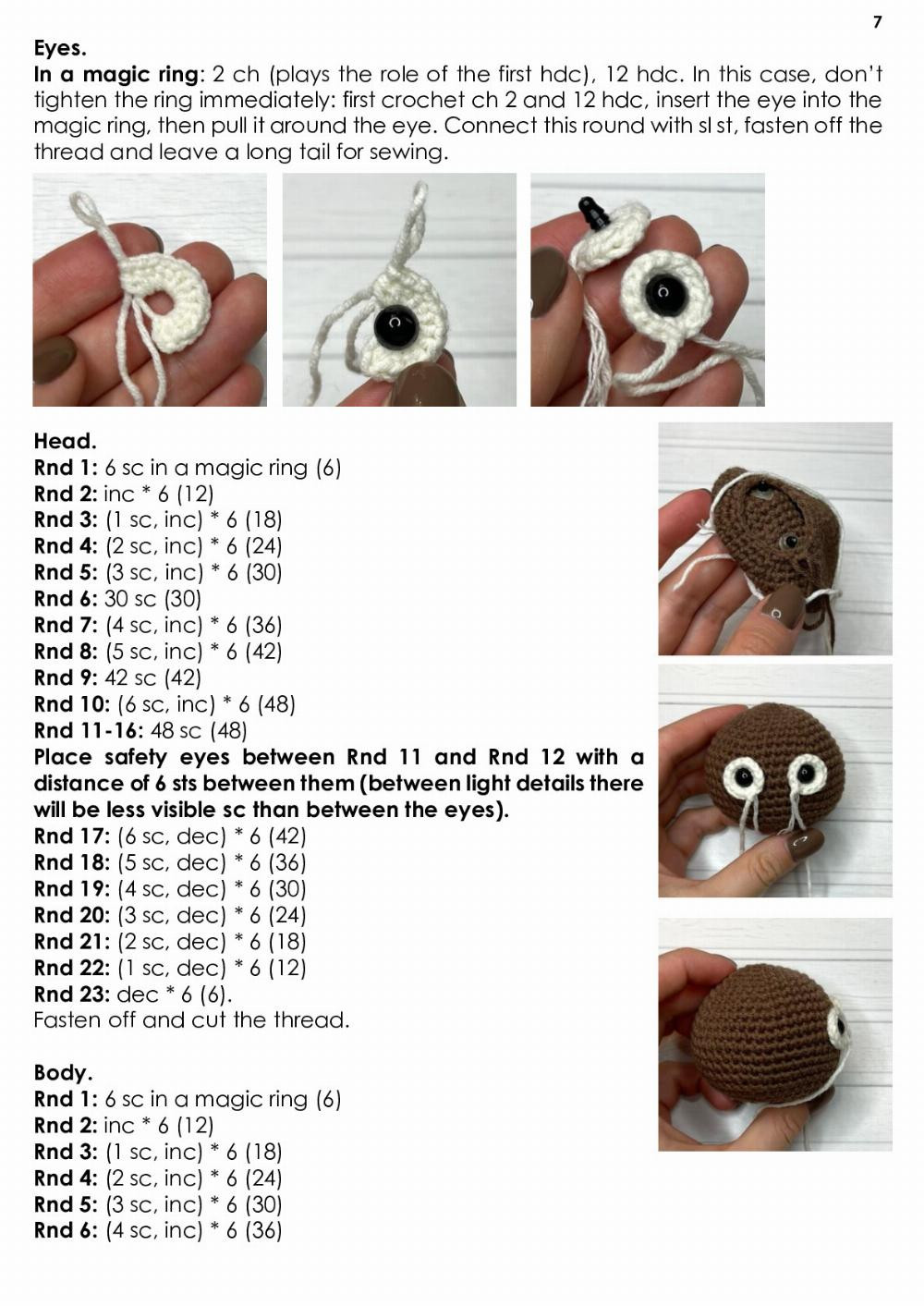 safari monkey crochet pattern