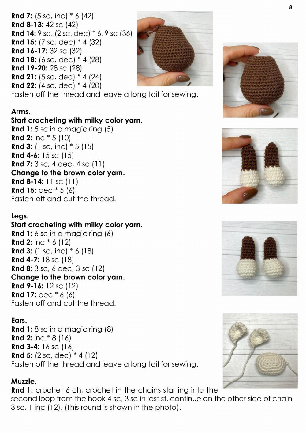 safari monkey crochet pattern