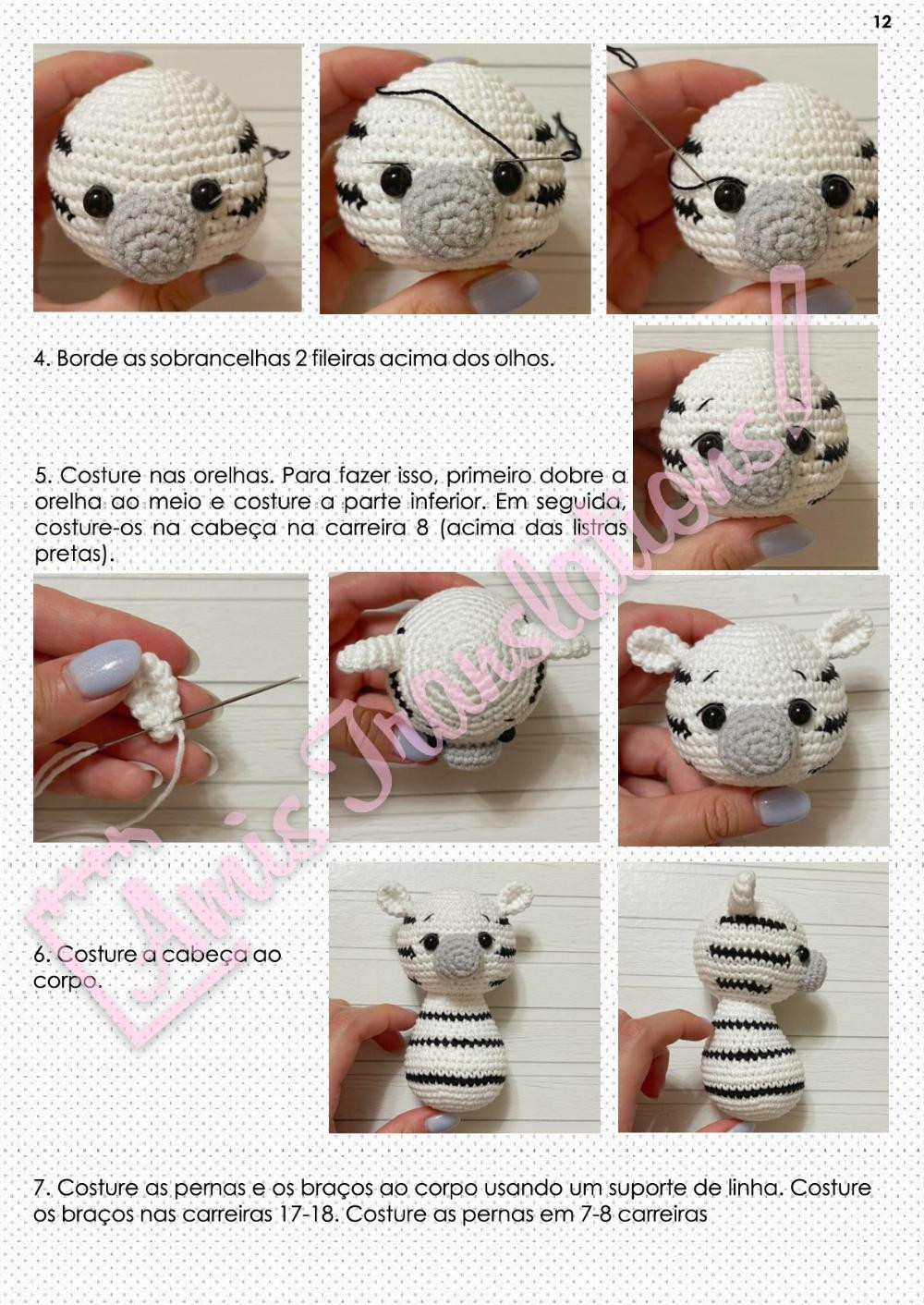 safari zebra crochet pattern