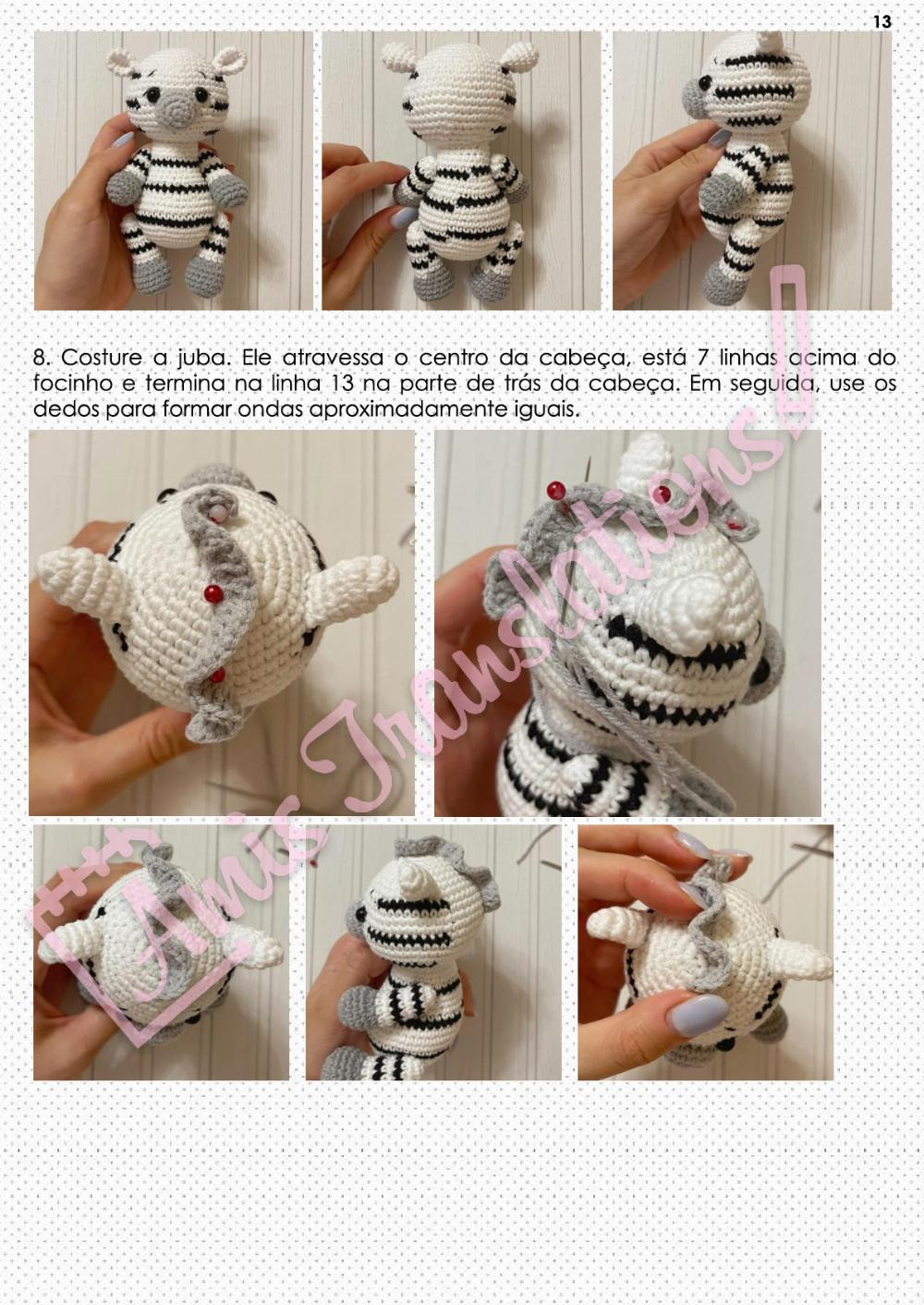 safari zebra crochet pattern