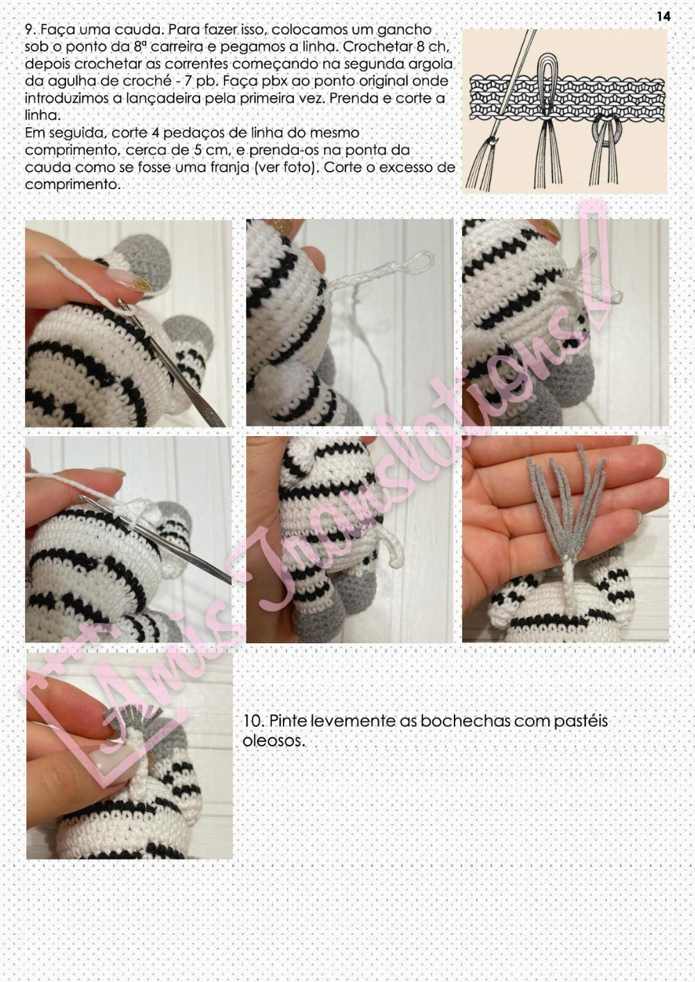 safari zebra crochet pattern