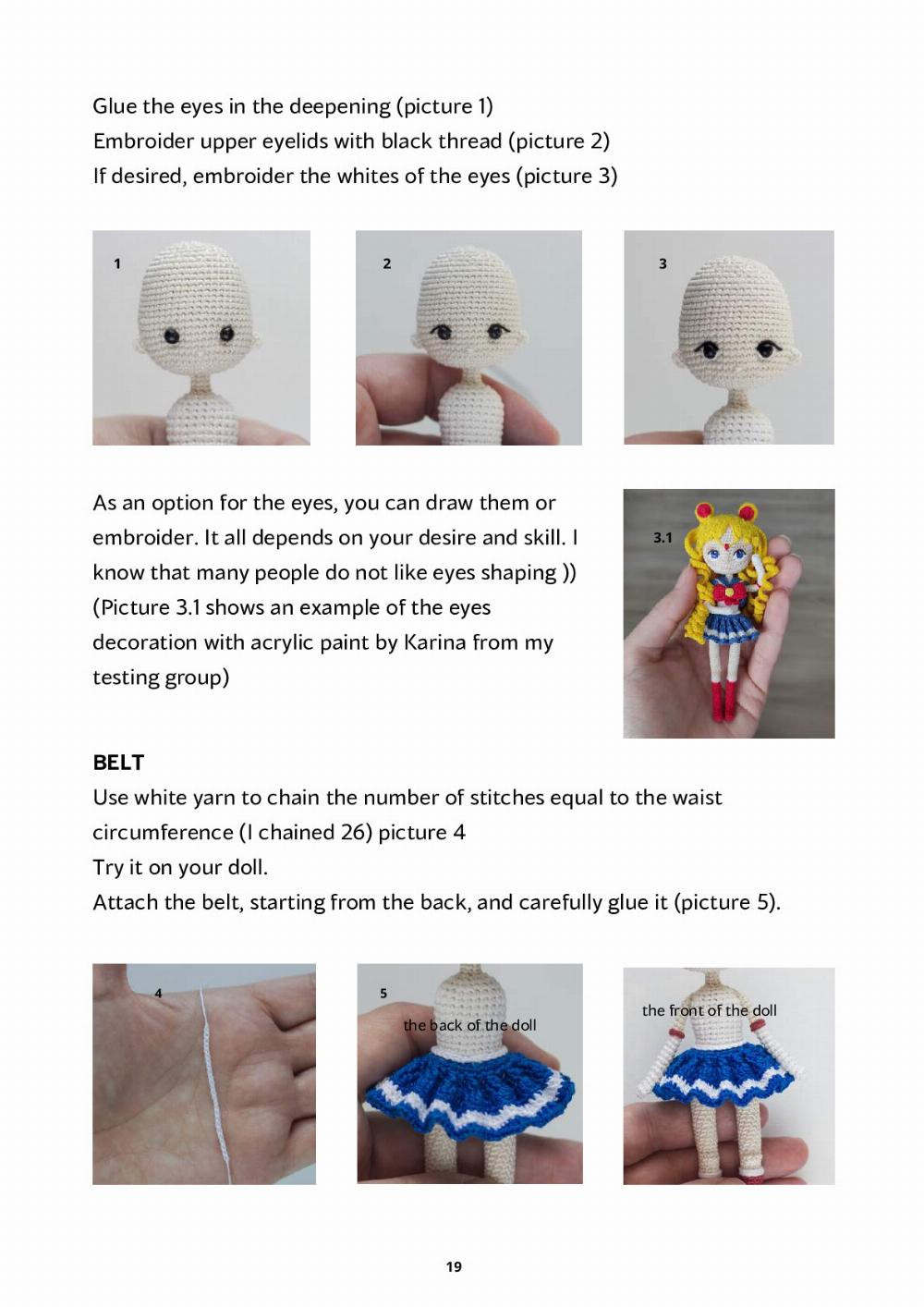 SAILOR MOON amigurumi crochet pattern