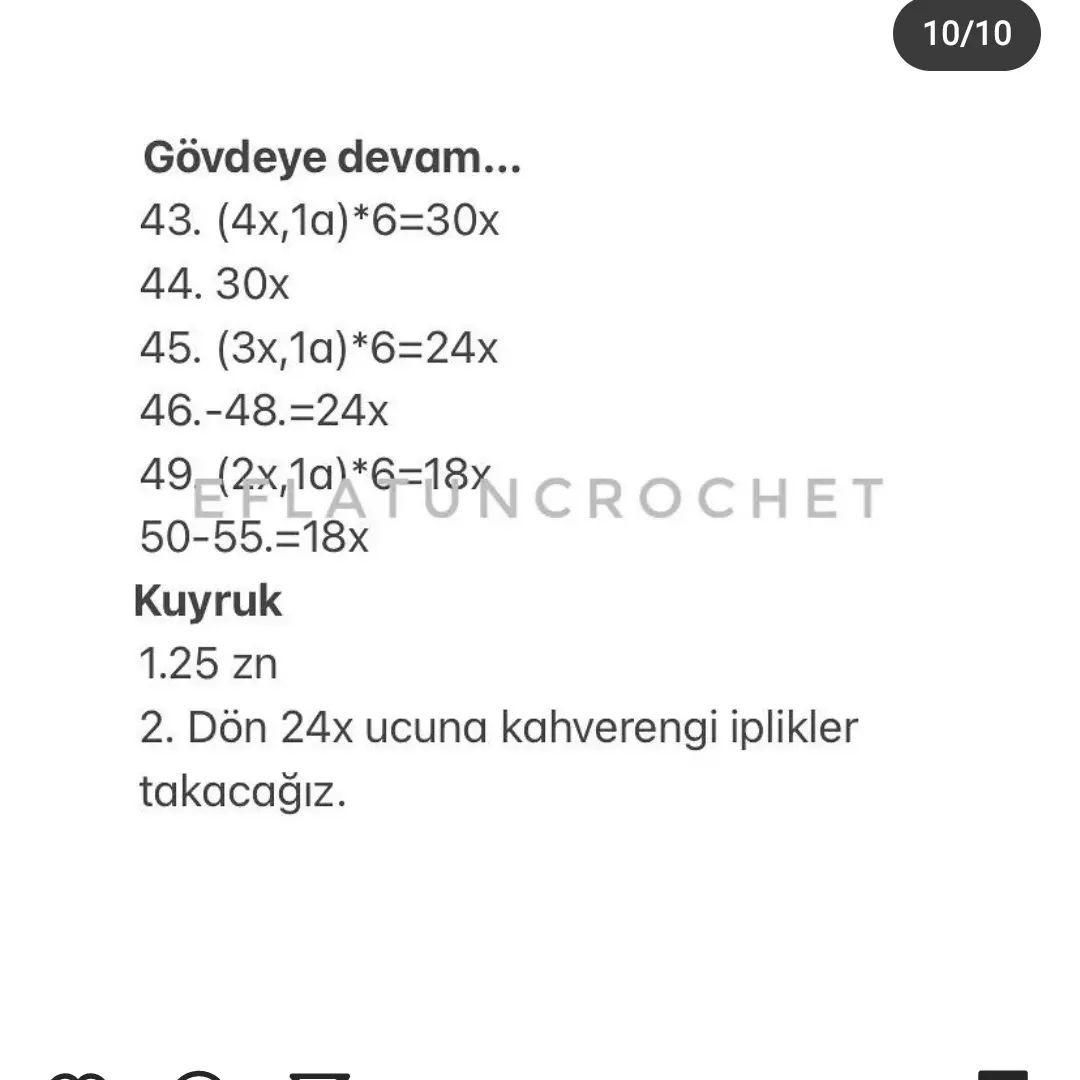 Sarı zürafa tığ işi modeli, kahverengi noktalı