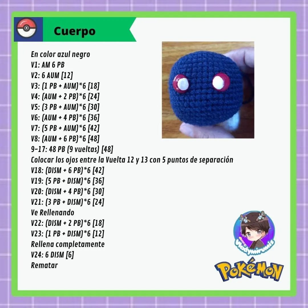 Se llegó el día de publicar el patrón de mi oddish que forma parte del ebook poke-friends organizado por @anyergurumis_  Mi pequeño oddish está super fácil de tejer 💚