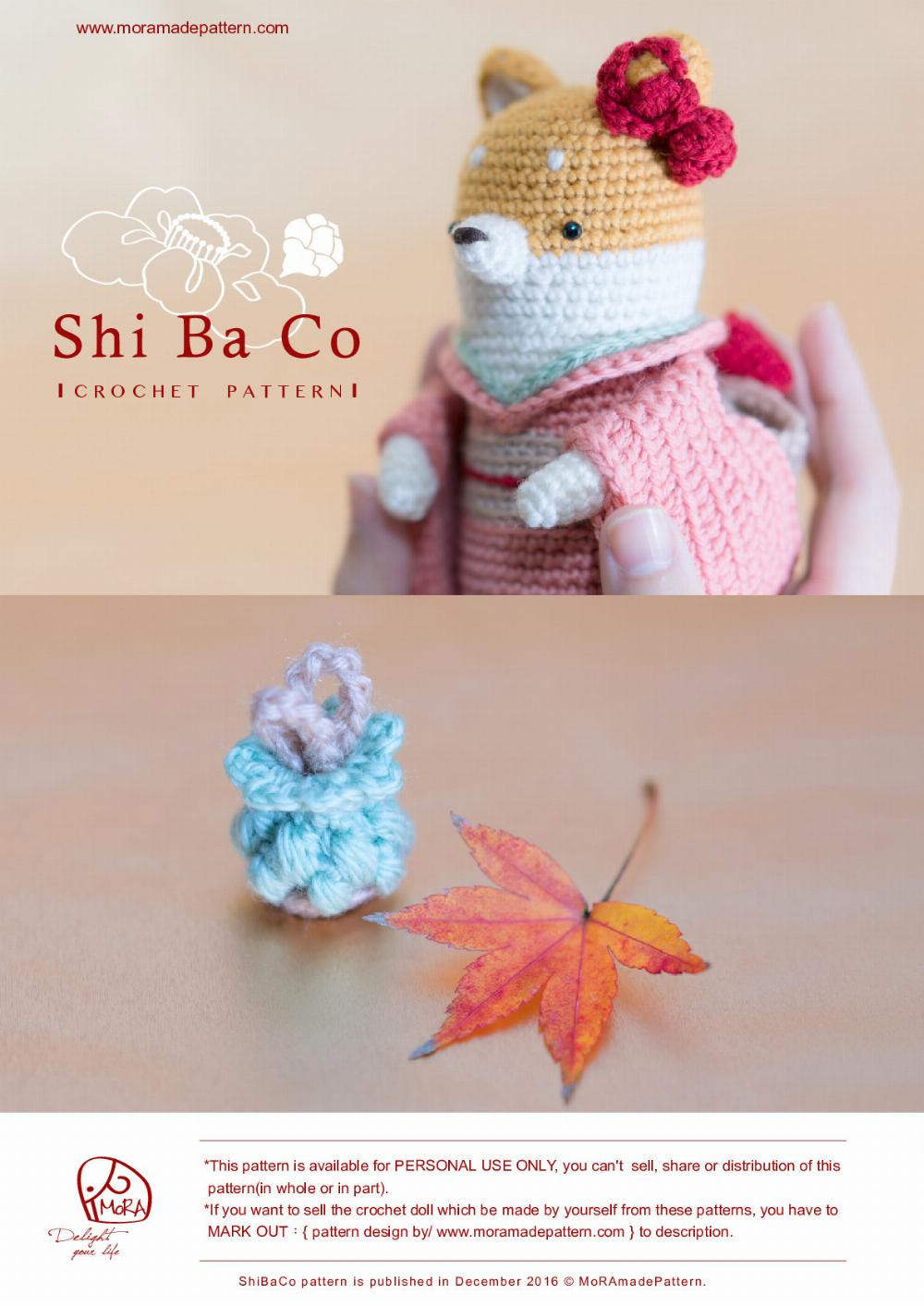 shi ba co crochet pattern doll