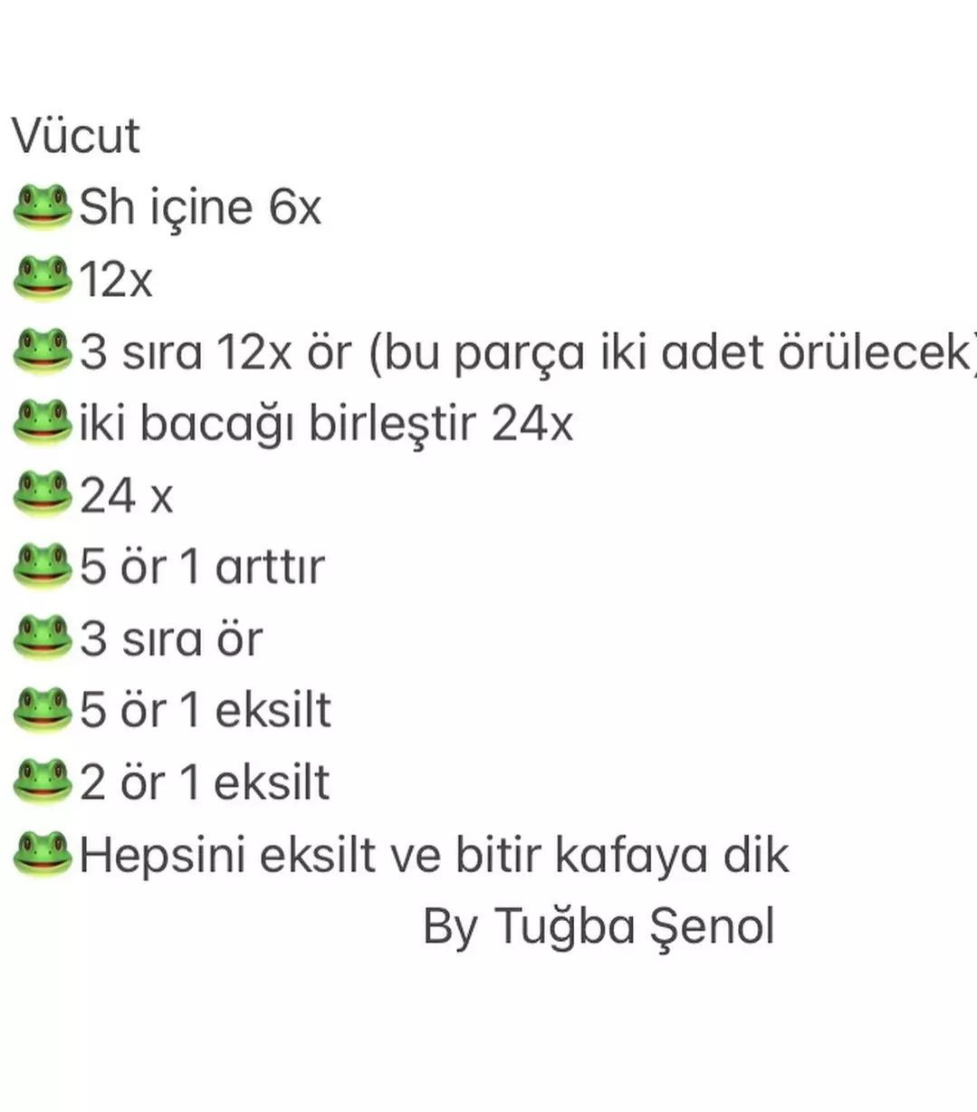 Şişkin gözlü çıkıntılı kurbağanın tığ işi modeli.