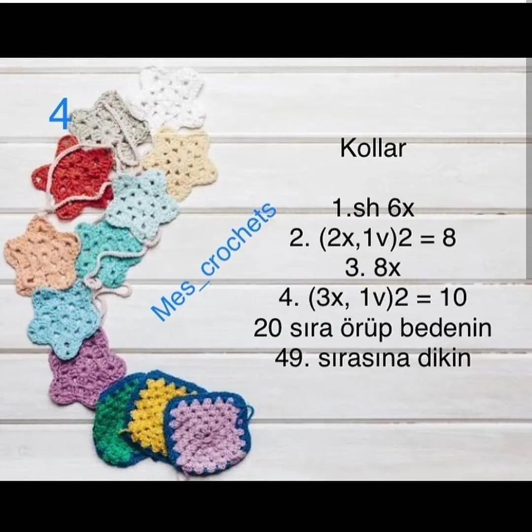 Siyah noktalı elbise giyen bir bebek için tığ işi modeli