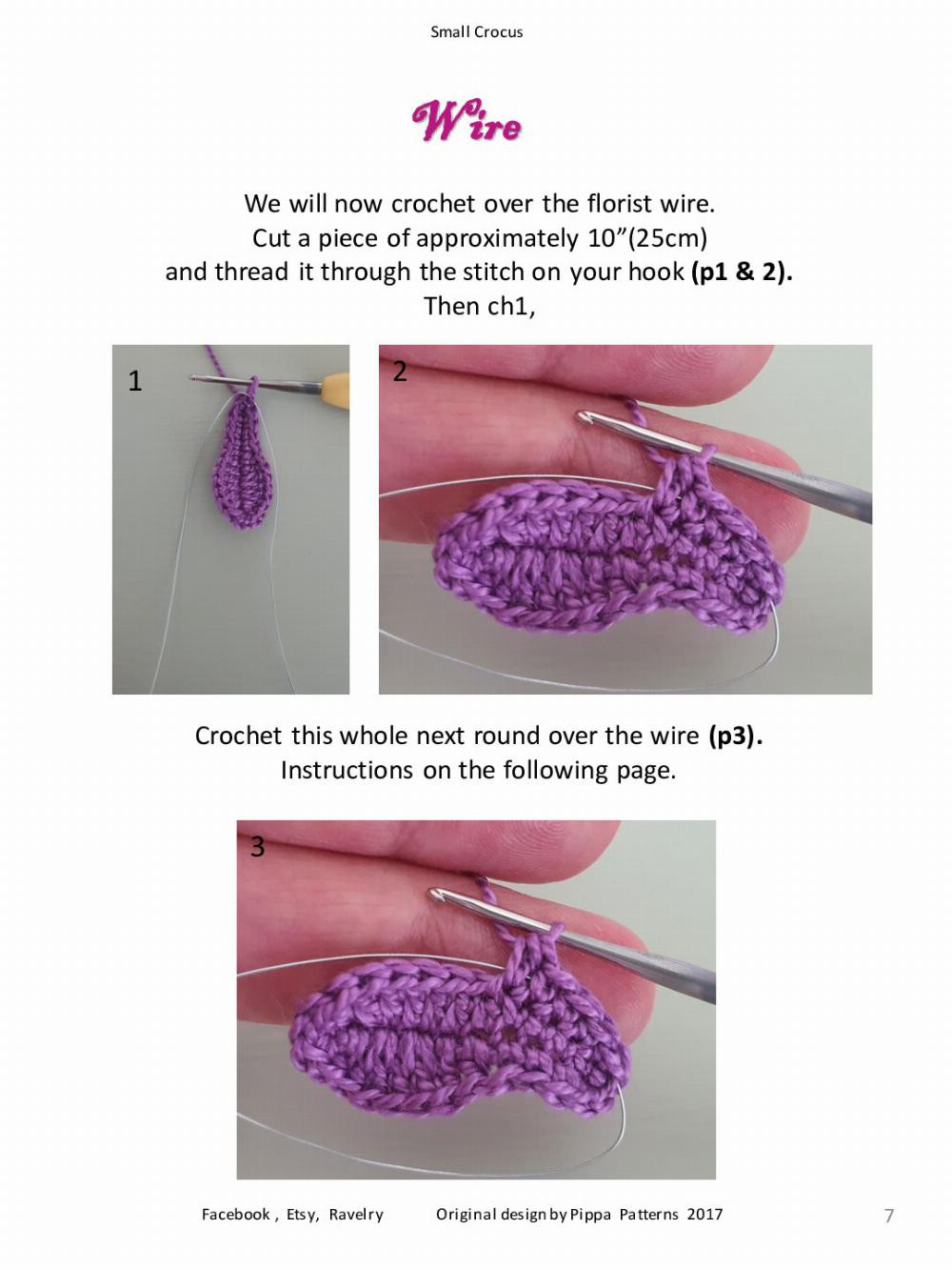 small crocus crochet pattern