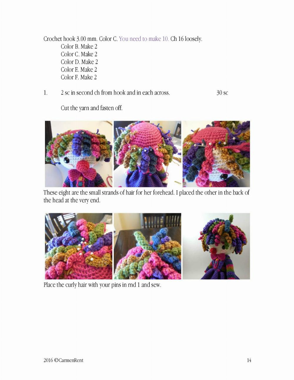 sol doll crochet pattern