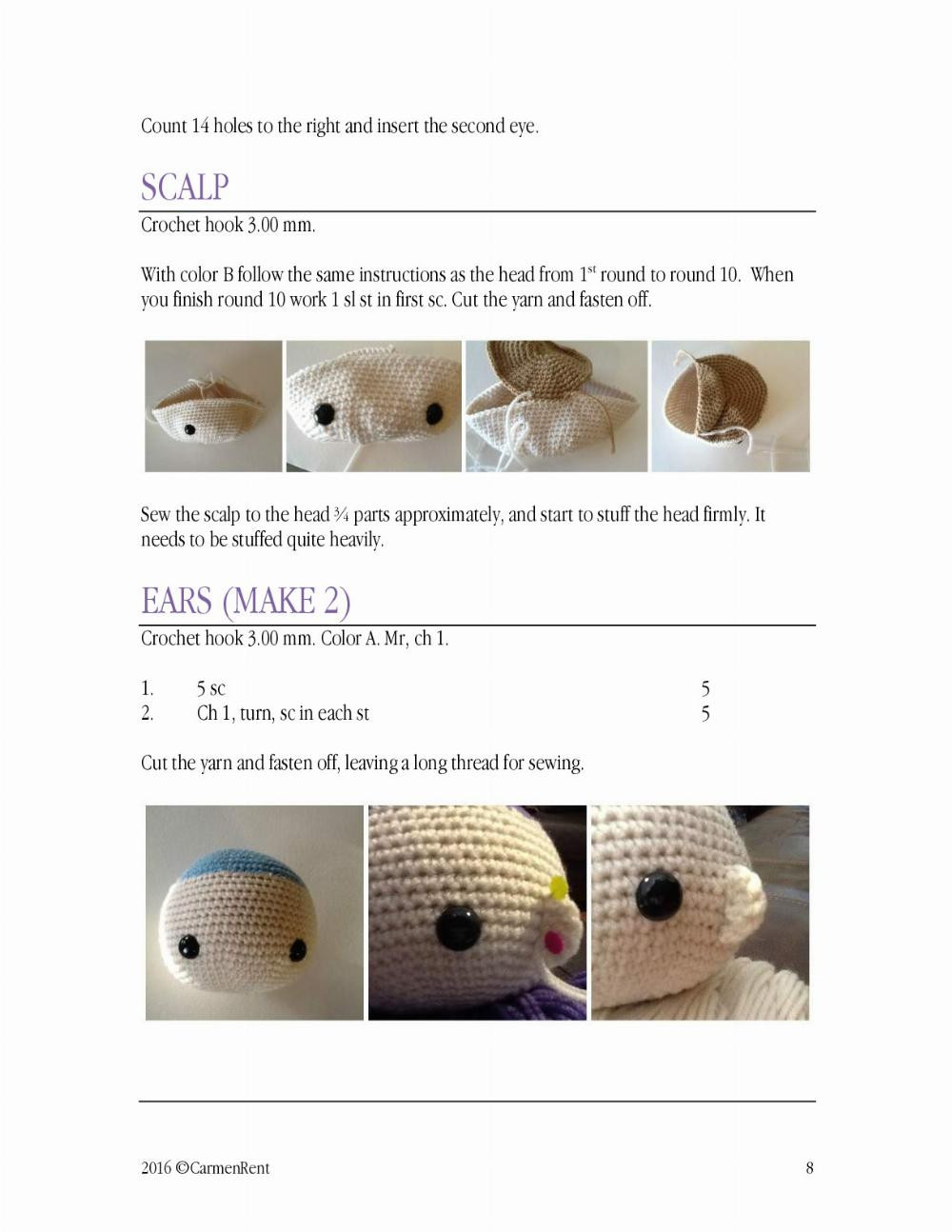 sol doll crochet pattern