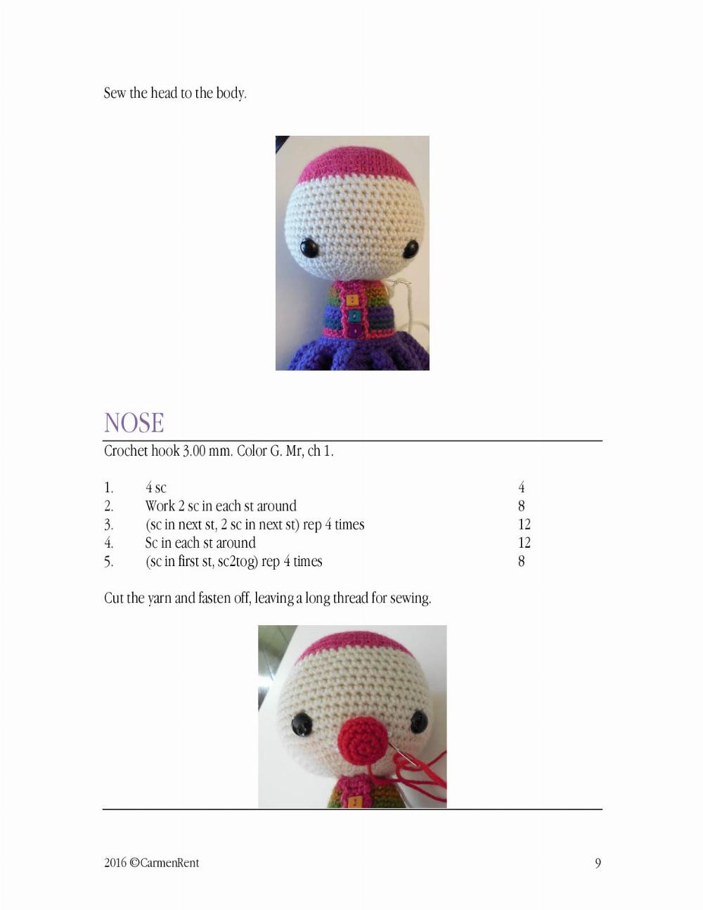 sol doll crochet pattern