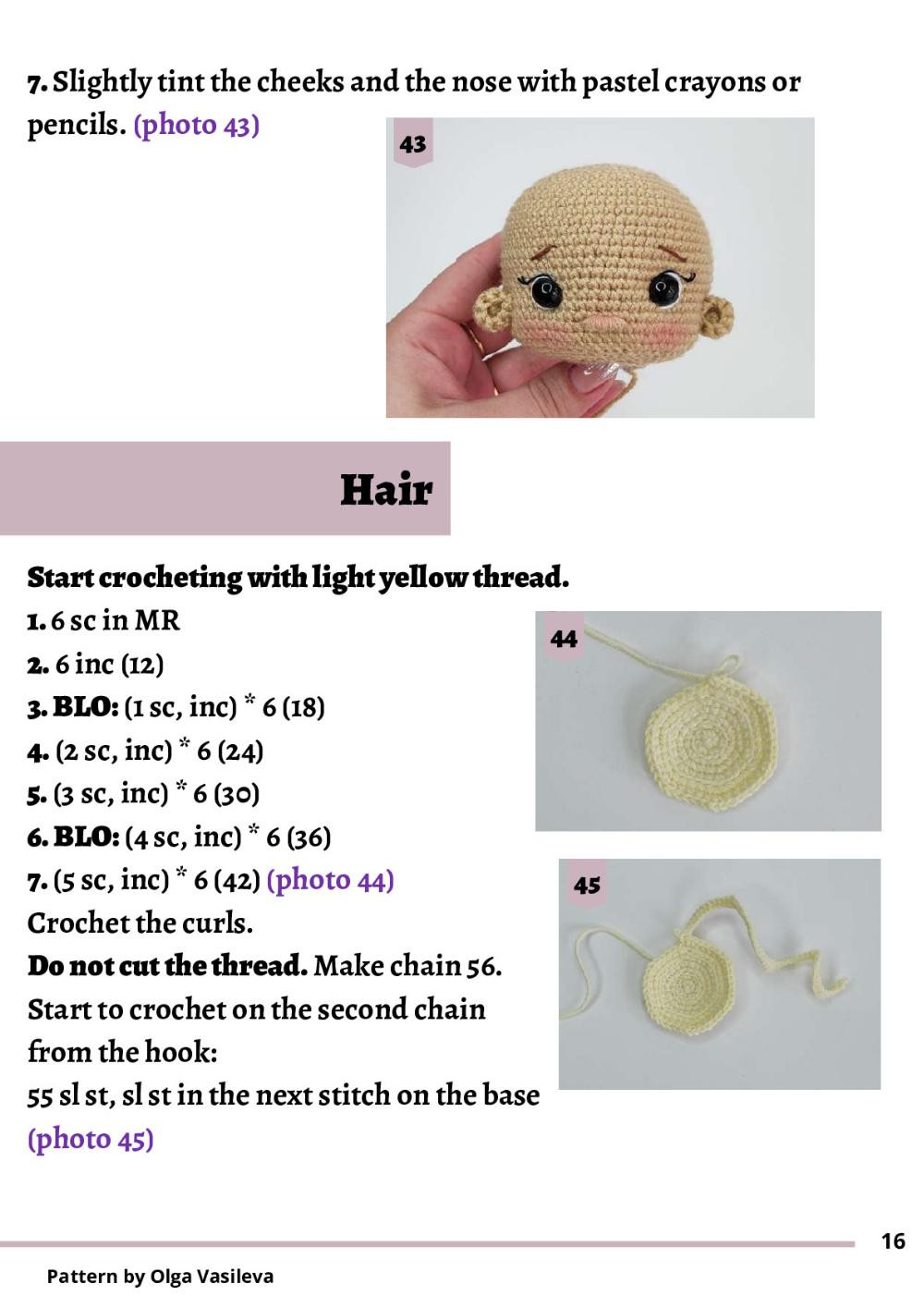 spring doll crochet pattern