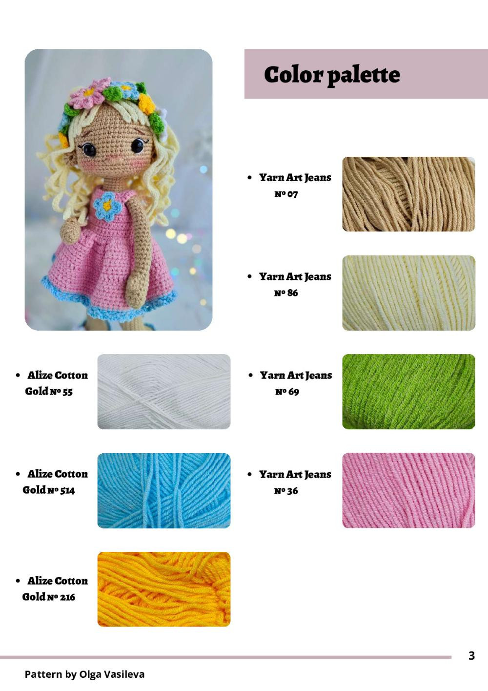 spring doll crochet pattern