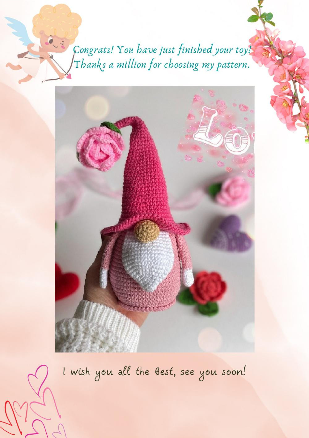 Spring Gnome crochet pattern