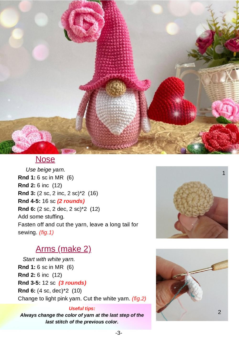 Spring Gnome crochet pattern