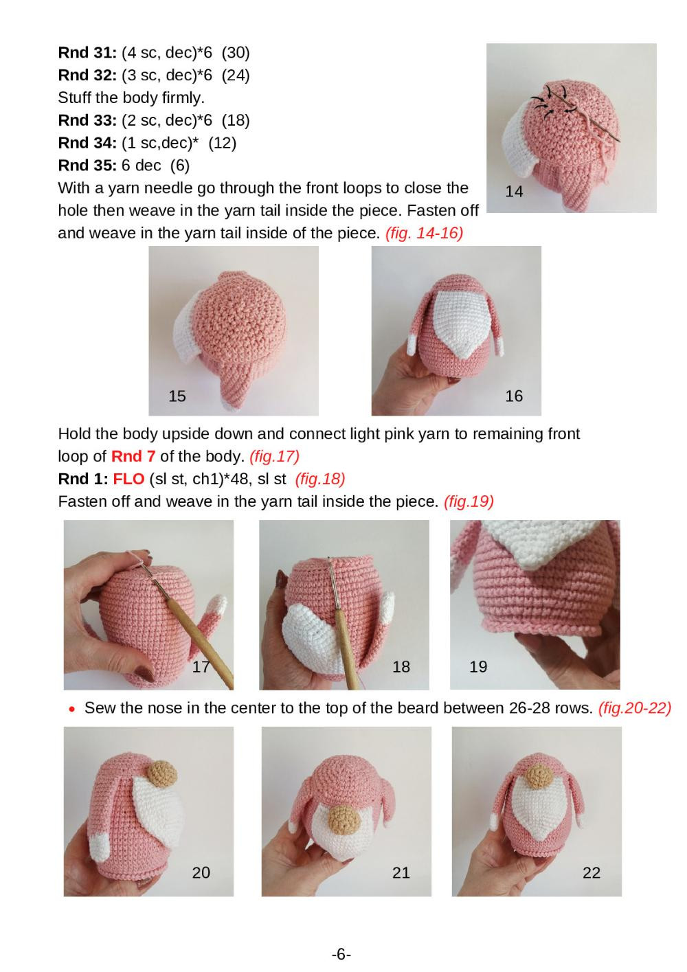 Spring Gnome crochet pattern